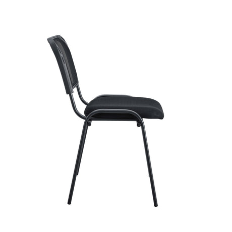 Silla Interlocutora BM 1121 Negro 54x77cm con Espaldar y con Asiento Rectangular - SILLAS Y BUTACOS | Bylmo