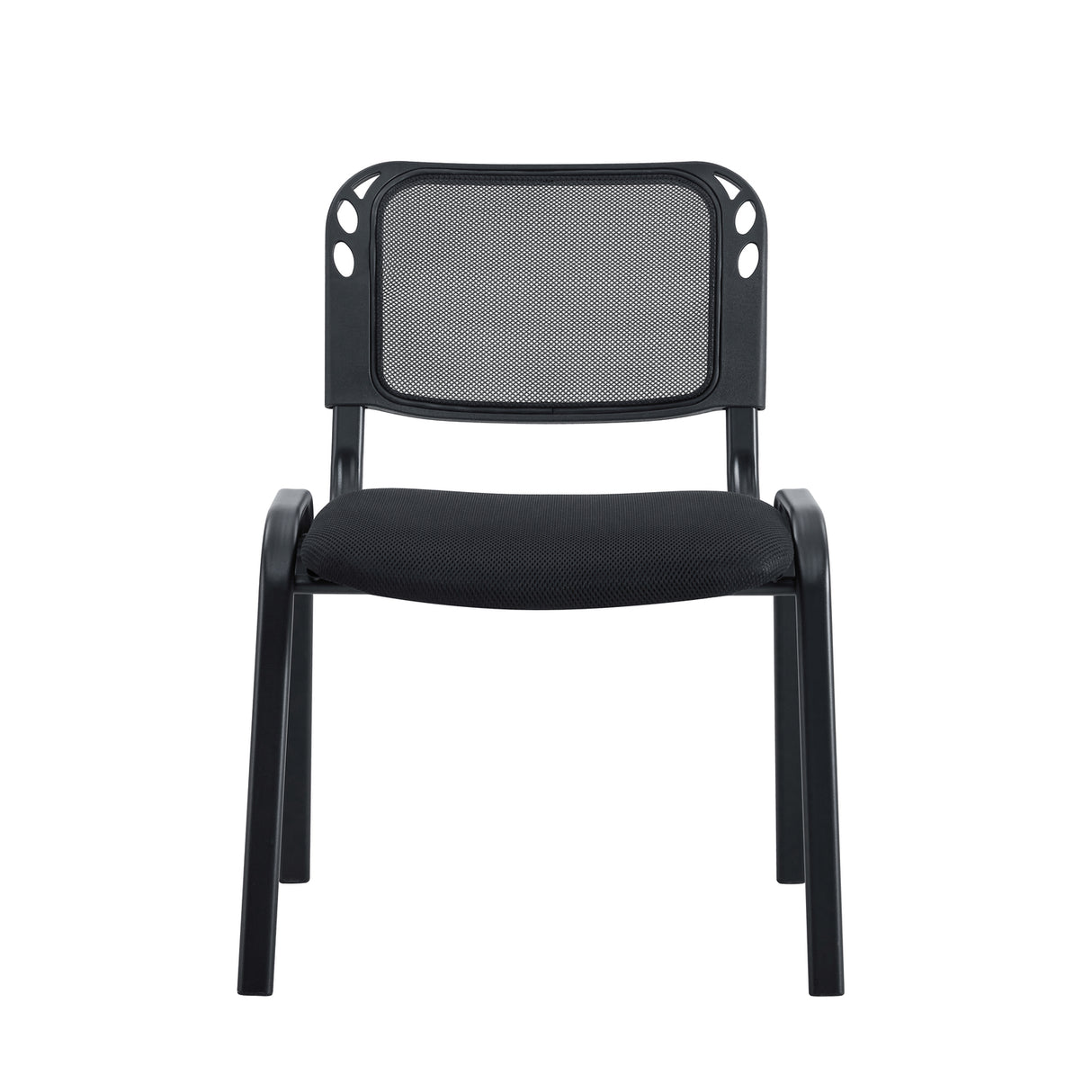 Silla Interlocutora BM 1121 Negro 54x77cm con Espaldar y con Asiento Rectangular - SILLAS Y BUTACOS | Bylmo
