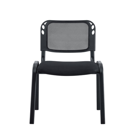 Silla Interlocutora BM 1121 Negro 54x77cm con Espaldar y con Asiento Rectangular - SILLAS Y BUTACOS | Bylmo