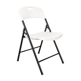 Silla Plegable BM F05 Blanco 39.5x79cm con Espaldar y con Asiento Rectangular - SILLAS Y BUTACOS | Bylmo