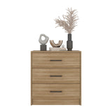 Cómoda Clay Fresno Europeo y Wengue 62.8x67.6cm de Tres Hileras con Tres Cajones - CAJONERAS Y COMODAS | Bylmo