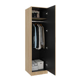 Closet Clay Fresno Europeo y Wengue 49.4x186.3cm con Una Puerta y Dos Compartimientos - CLOSETS | Bylmo