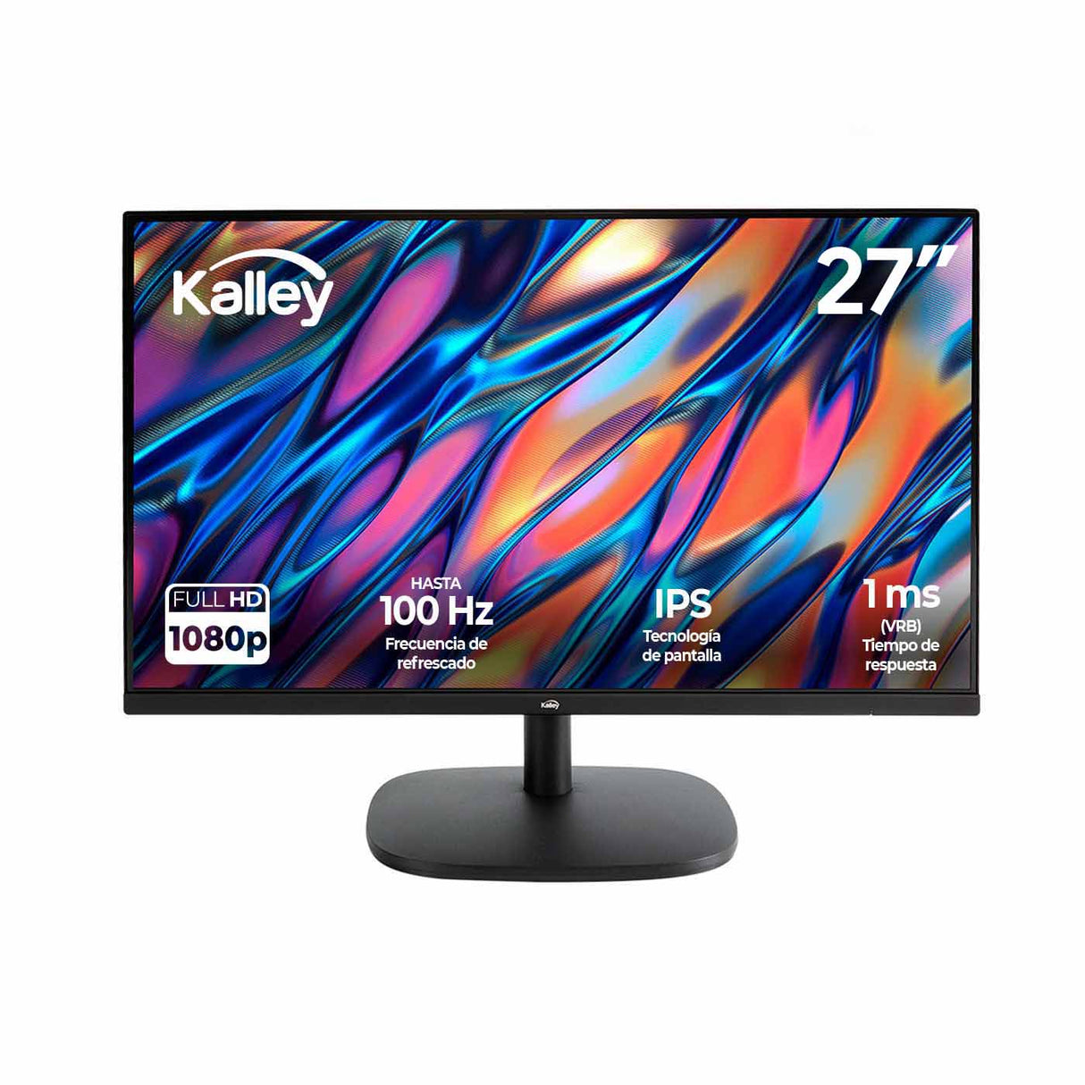 Monitor Kalley 27" Pulgadas Negro 61.15x45.16cm Full Hd 1080P LED con Tecnologia IPS - MONITORES | Bylmo