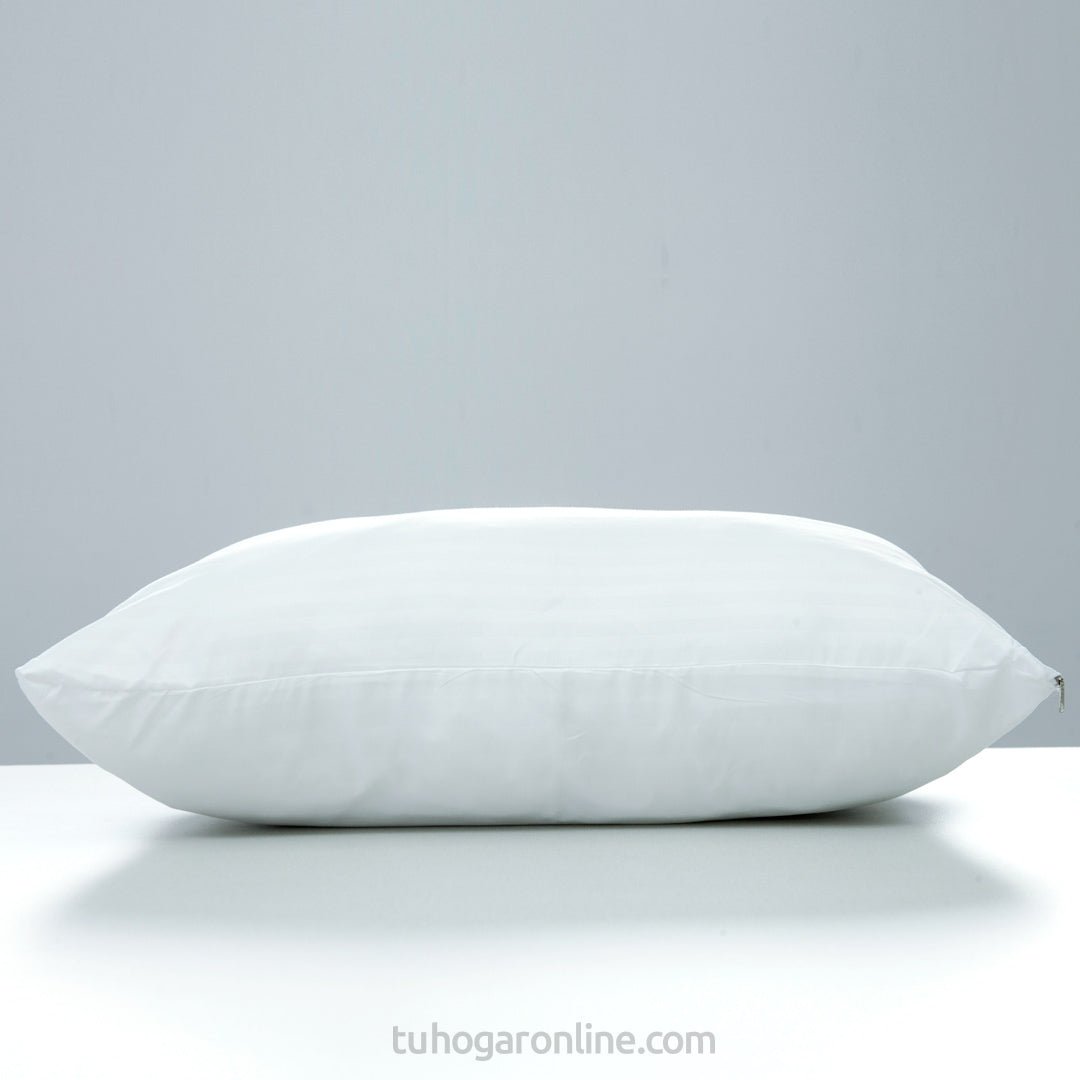 Combo 2 Almohadas Blanco 50x70cm de Fibra Siliconada Suave Para dormir Boca Arriba - ALMOHADAS | Bylmo
