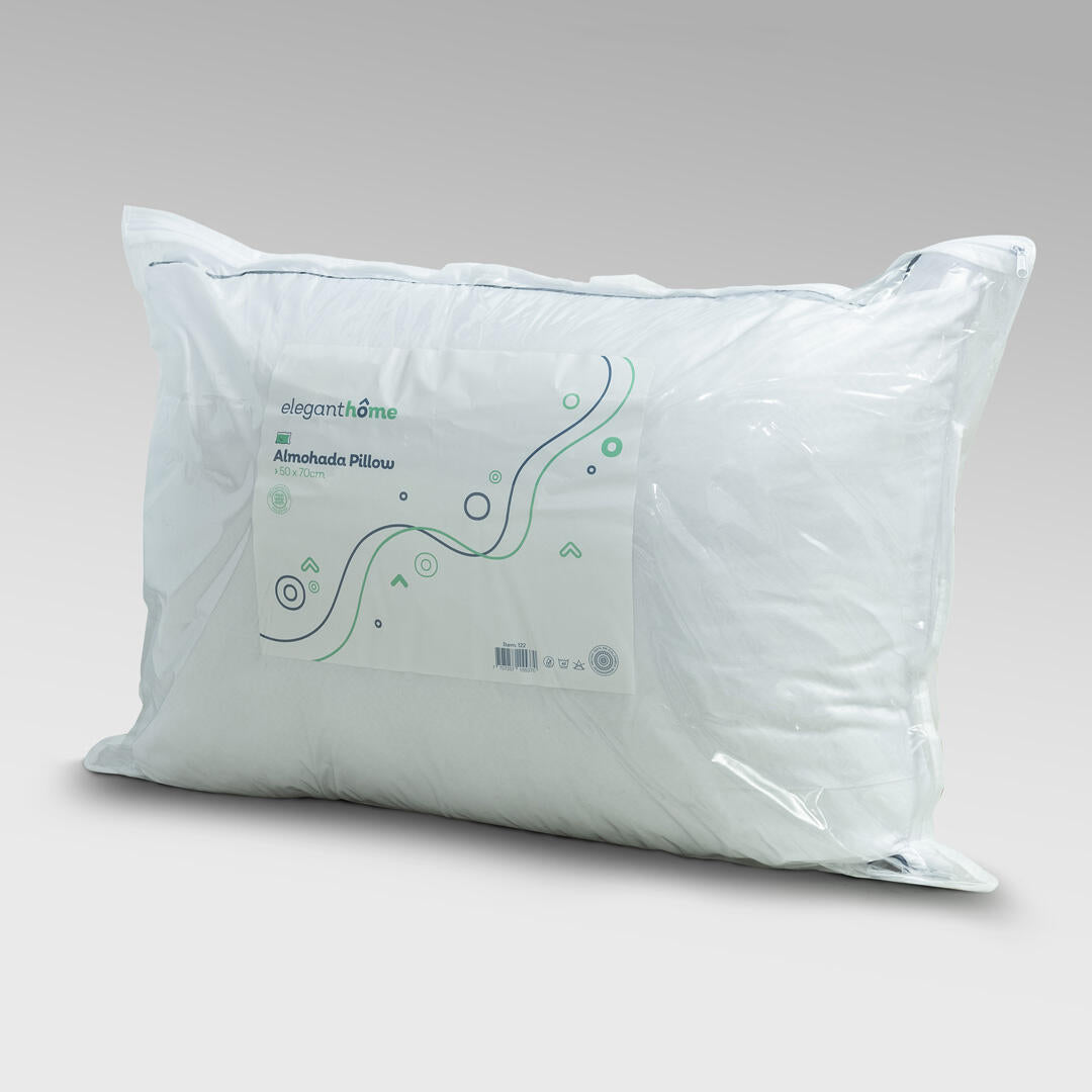 Almohada Pillow Blanco 50x70cm de Fibra Siliconada Suave Multipostura - ALMOHADAS | Bylmo