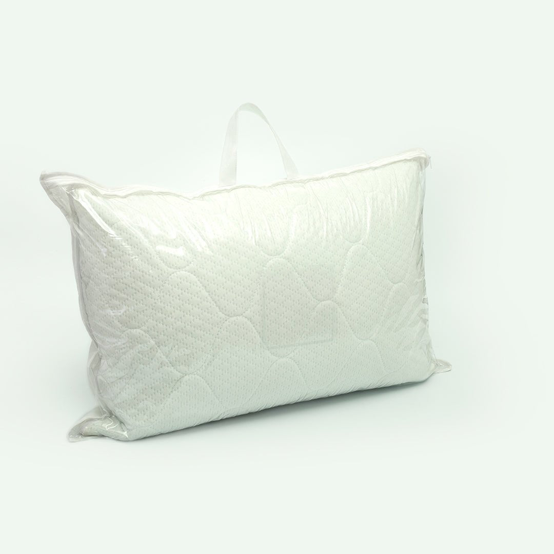 Almohada Acolchada Blanco 50x70cm de Microfibra Suave Multipostura - ALMOHADAS | Bylmo