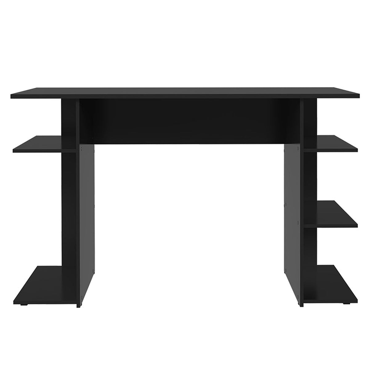 Escritorio Gamer Negro 120x76cm sin Cajones con Organizador de Libros - ESCRITORIOS | Bylmo