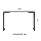 Escritorio Industrial Blanco y Gris 120x73cm con Tres Cajones con Organizador de Libros y con Archivador - ESCRITORIOS | Bylmo