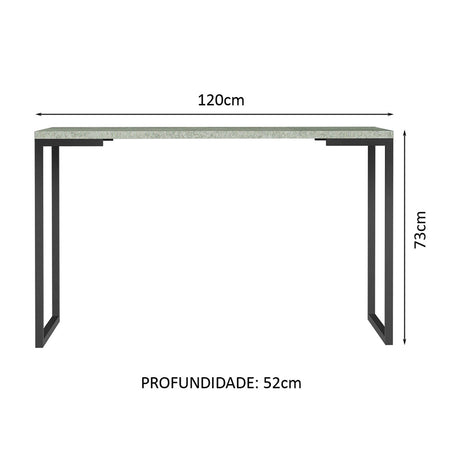 Escritorio Industrial Blanco y Gris 120x73cm con Tres Cajones con Organizador de Libros y con Archivador - ESCRITORIOS | Bylmo
