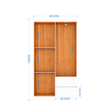 Closet Lisboa Blanco 99x183cm con Dos Cajones y con Cuatro Puertas - CLOSETS | Bylmo