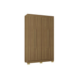 Closet Barcelona Castaño 120x202cm con Dos Cajones y con Cuatro Puertas - CLOSETS | Bylmo