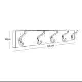 Perchero Wengue 50x8cm de Pared
