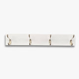 Perchero Blanco 50x8cm de Pared