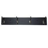 Perchero Negro 50x8cm de Pared