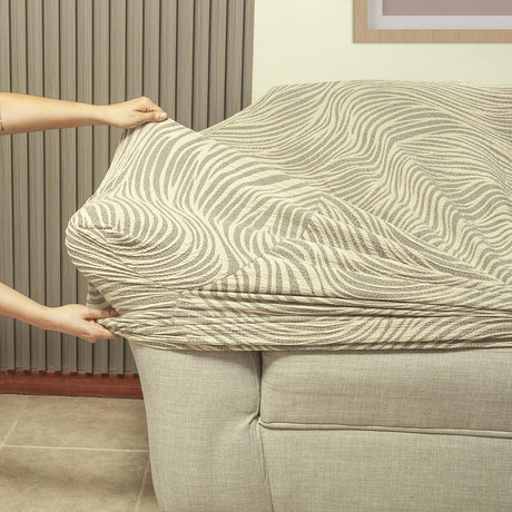 Protector de Sofá Beige 130x70cm de Dos Puestos y Protege Apoyabrazos - PROTECTORES DE SOFA | Bylmo