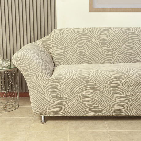 Protector de Sofá Beige 180x70cm de Tres Puestos y Protege Apoyabrazos - PROTECTORES DE SOFA | Bylmo