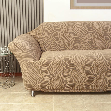 Protector de Sofá Café 180x70cm de Tres Puestos y Protege Apoyabrazos - PROTECTORES DE SOFA | Bylmo