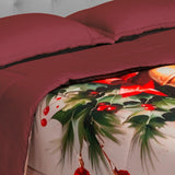 Cubrelecho Navideño Vinotinto 200x200cm Doble Faz Acolchado para cama King 200 X 200 Cm de Campanas - TENDIDOS Y CUBRELECHOS | Bylmo