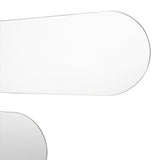 Set X 3 Espejos de pared Estambul Gris 120x20cm Ovalado sin Marco