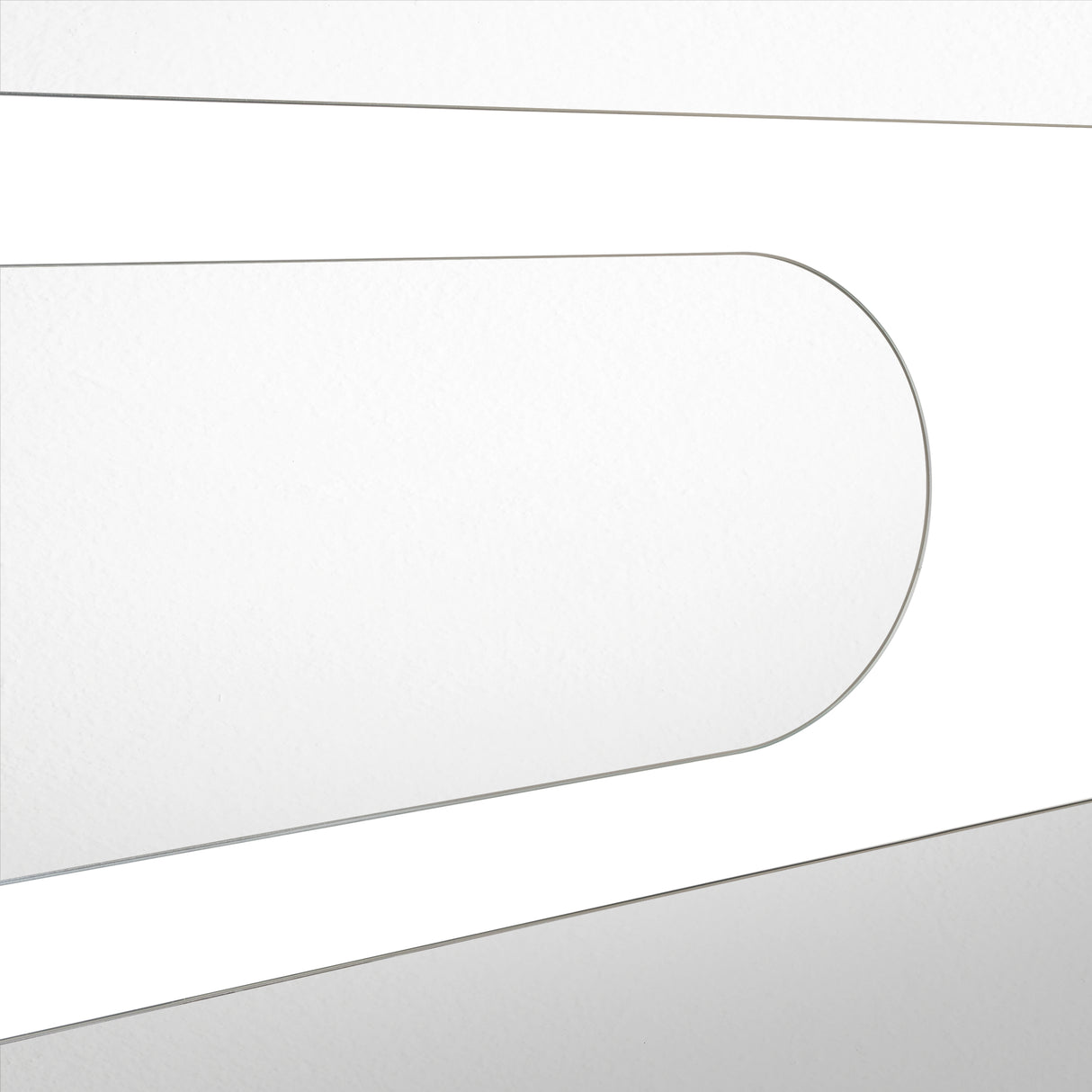 Set X 3 Espejos de pared Estambul Gris 120x20cm Ovalado sin Marco