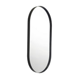 Espejo de Baño Grecia Negro 40x76cm Ovalado con Marco En PVC - ESPEJOS DE BANHO | Bylmo
