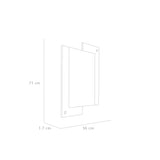 Espejo de Baño Paduk Madera Clara Natural 56x71cm Rectangular con Marco En Madera - ESPEJOS DE BANHO | Bylmo