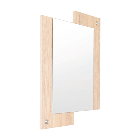 Espejo de Baño Paduk Madera Clara Natural 56x71cm Rectangular con Marco En Madera - ESPEJOS DE BANHO | Bylmo