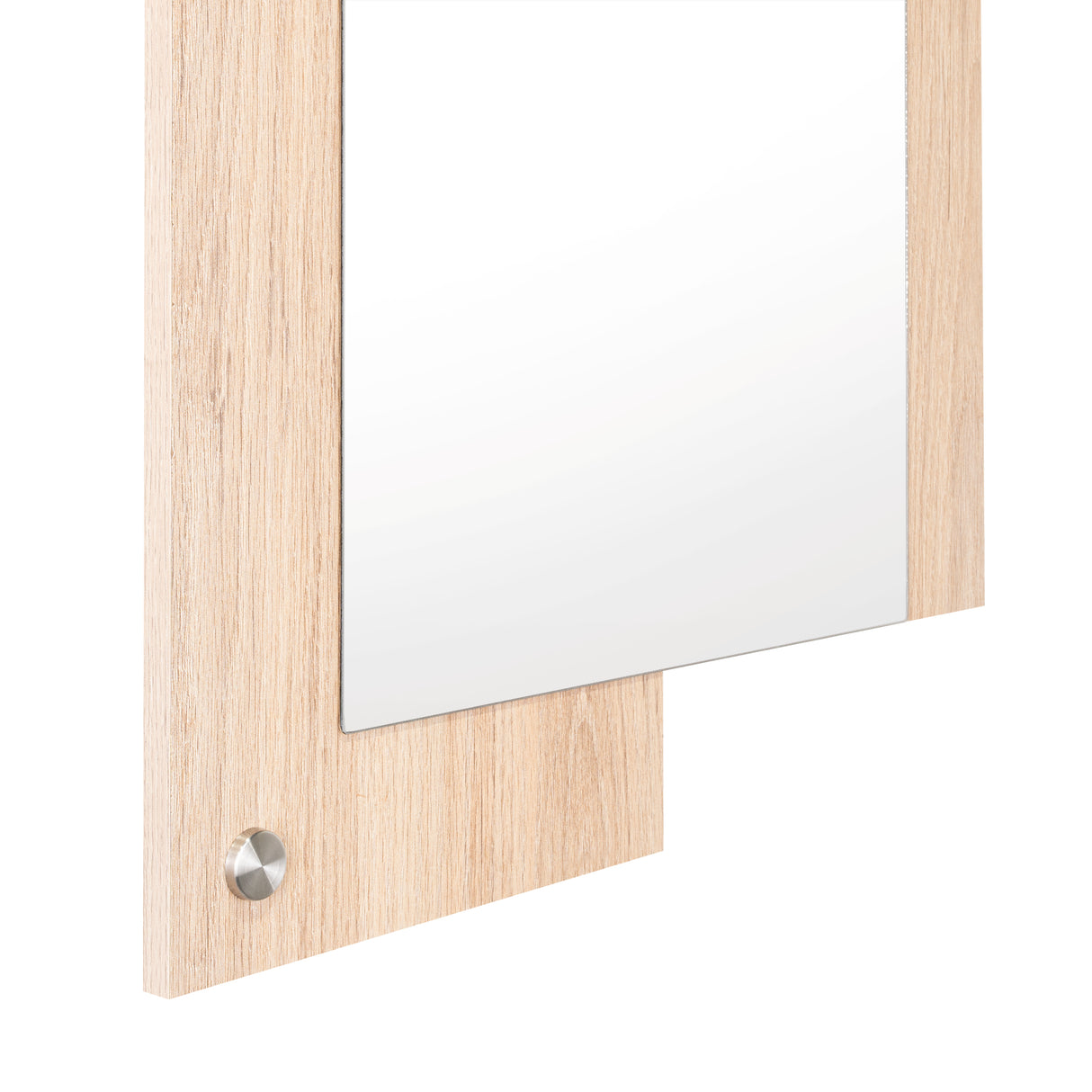 Espejo de Baño Paduk Madera Clara Natural 56x71cm Rectangular con Marco En Madera - ESPEJOS DE BANHO | Bylmo