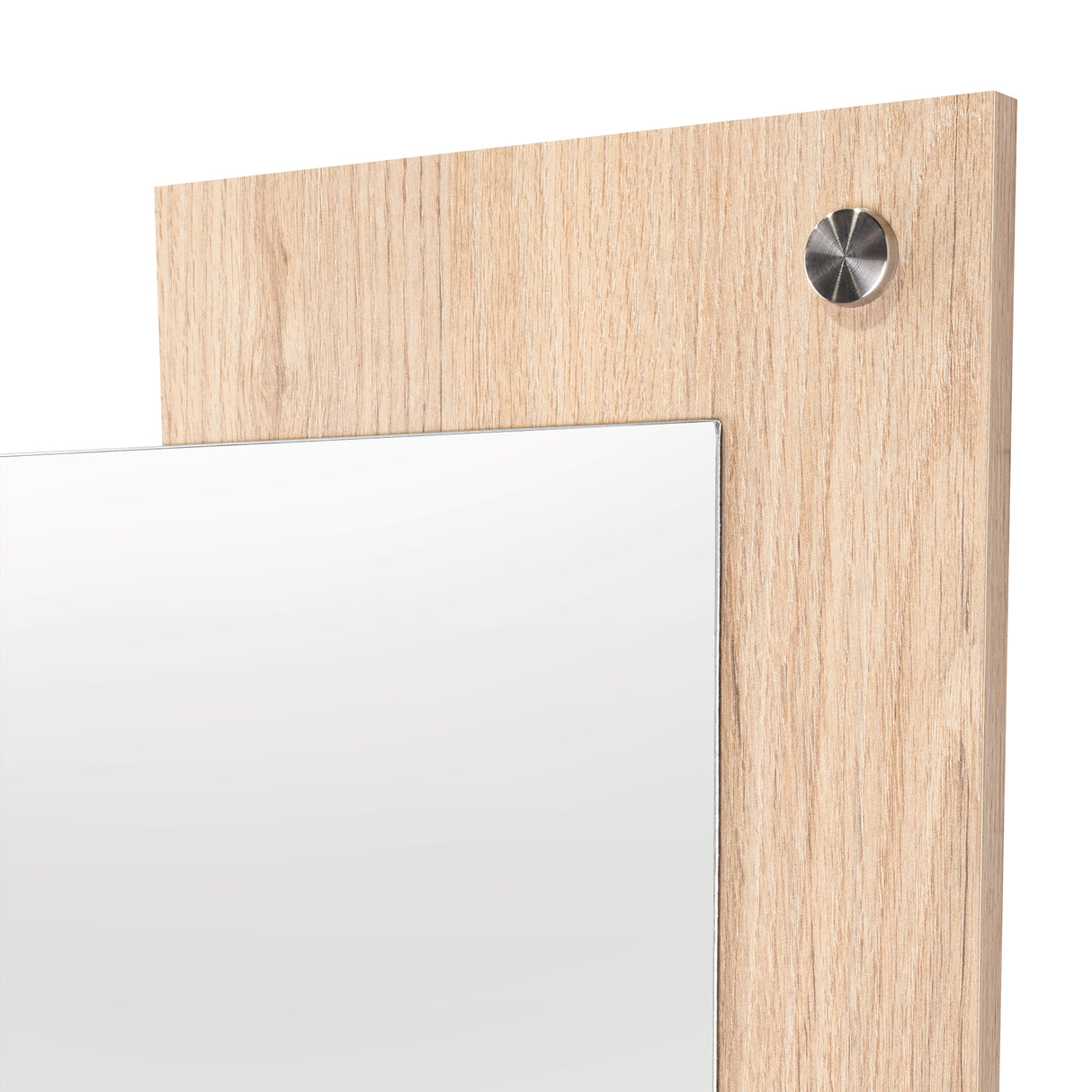 Espejo de Baño Paduk Madera Clara Natural 56x71cm Rectangular con Marco En Madera - ESPEJOS DE BANHO | Bylmo