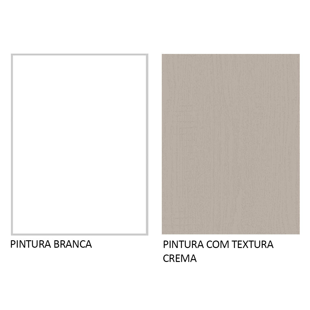 Gabinete Superior de Garaje Blanco y Crema 80x33cm Resistente a la Humedad con Un Compartimiento - GABINETES SUPERIORES PARA GARAJE | Bylmo