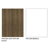 Gabinete Superior de Garaje Marron y Blanco 80x33cm Resistente a la Humedad con Un Compartimiento - GABINETES SUPERIORES PARA GARAJE | Bylmo