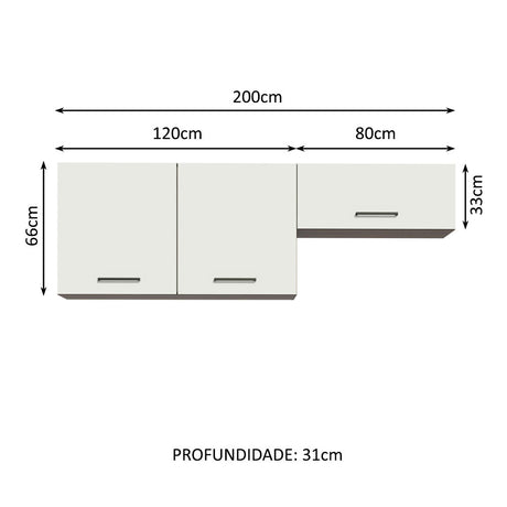 Kit X 2 Gabinetes Superiores de Garaje Marron y Blanco 200x99cm Resistente a la Humedad con Dos Compartimientos - GABINETES SUPERIORES PARA GARAJE | Bylmo
