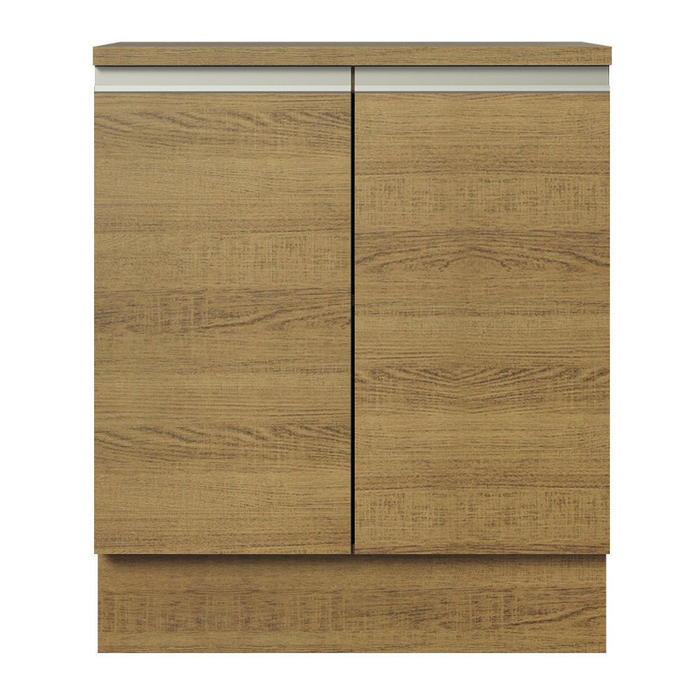 Mueble Inferior de Cocina Glamy Marron 70x84cm Sin Cajones con Mesón de Madera y sin Estufa - MUEBLES INFERIORES DE COCINA | Bylmo