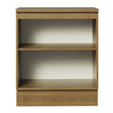 Mueble Inferior de Cocina Glamy Marron y Blanco 70x84cm Sin Cajones con Mesón de Madera y sin Estufa - MUEBLES INFERIORES DE COCINA | Bylmo
