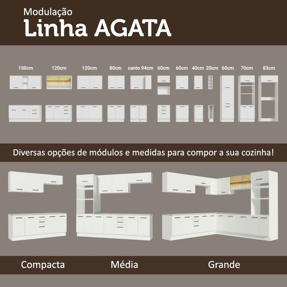 Mueble Inferior de Cocina Esquinero Agata Blanco 94x84cm Sin Cajones con Mesón de Madera y sin Estufa - MUEBLES INFERIORES DE COCINA | Bylmo