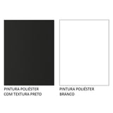 Combo Escritorio Gamer y Panel de TV Negro y Blanco 136x75cm para TV hasta 50 Pulgadas Sin Cajones y con Organizador de Libros y Consolas - ESCRITORIOS | Bylmo