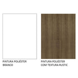 Combo Escritorio Gamer y Panel de TV Blanco y Marron 136x75cm para TV hasta 50 Pulgadas Sin Cajones y con Organizador de Libros y Consolas - ESCRITORIOS | Bylmo