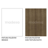 Combo Escritorio Gamer y Panel de TV Blanco y Marron 136x75cm para TV hasta 65 Pulgadas Sin Cajones y con Organizador de Libros y Consolas - ESCRITORIOS | Bylmo
