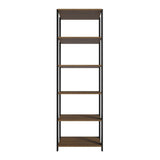 Mueble Organizador de Despensa Marron y Negro 59x180cm con Patas y con Cinco Repisas - ALACENAS Y MUEBLES MICROONDAS | Bylmo