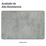 Mesón de Cocina Gris 150x52cm de Madera Aglomerada Mdp Acabado Mate sin Pozuelo - MESONES DE COCINA | Bylmo