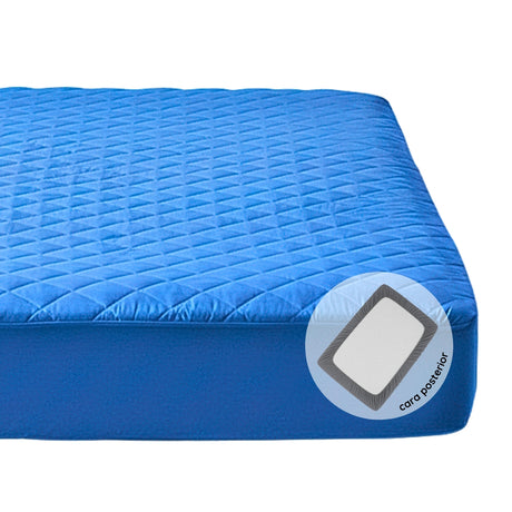 Protector de Colchón Azul Sencillo 100 X 190 Cm Antifluido - PROTECTORES DE COLCHON | Bylmo
