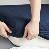Protector de Colchón Azul Oscuro Semidoble 120 X 190 Cm Antifluido - PROTECTORES DE COLCHON | Bylmo