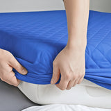 Protector de Colchón Azul Semidoble 120 X 190 Cm Antifluido - PROTECTORES DE COLCHON | Bylmo