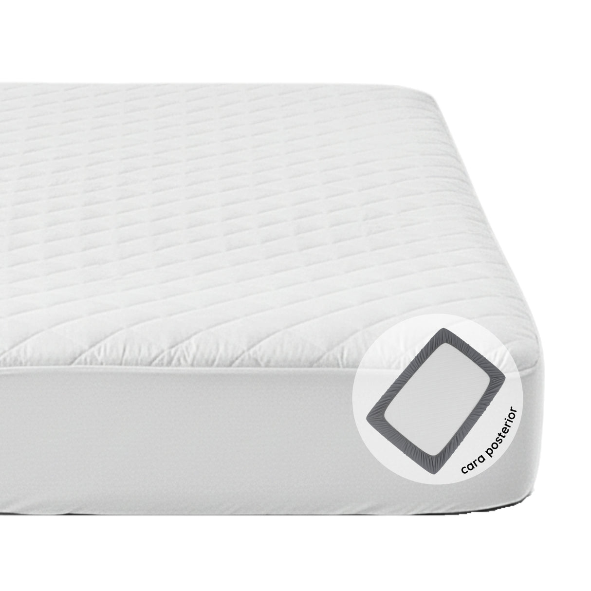 Protector de Colchón Blanco Doble 140 X 190 Cm Antifluido - PROTECTORES DE COLCHON | Bylmo