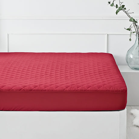 Protector de Colchón Rojo Doble 140 X 190 Cm Antifluido - PROTECTORES DE COLCHON | Bylmo