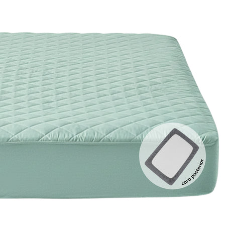 Protector de Colchón Verde Menta Doble 140 X 190 Cm Antifluido - PROTECTORES DE COLCHON | Bylmo