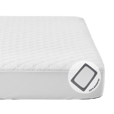 Protector de Colchón Blanco King 200 X 200 Cm Antifluido - PROTECTORES DE COLCHON | Bylmo