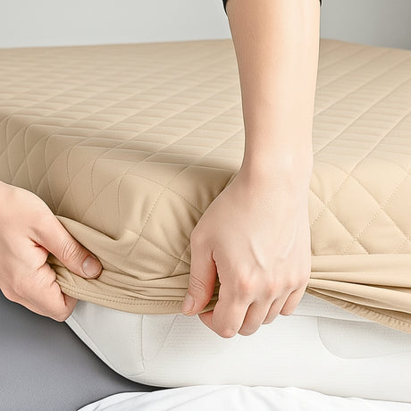 Protector de Colchón Beige King 200 X 200 Cm Antifluido - PROTECTORES DE COLCHON | Bylmo