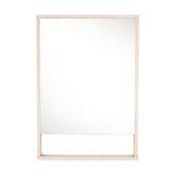 Espejo de Baño Dakar Beige Claro 46x65cm Rectangular con Marco en Madera - ESPEJOS DE BANHO | Bylmo