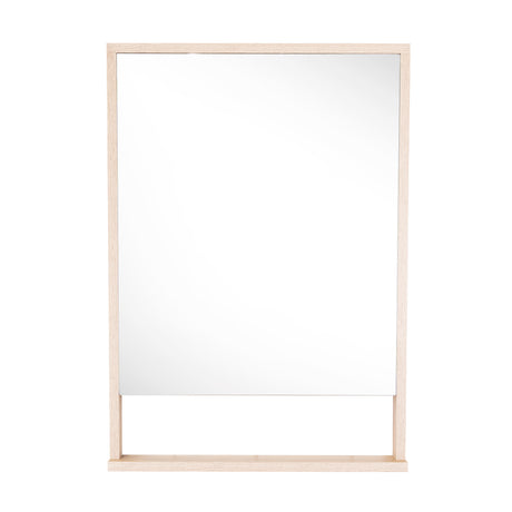 Espejo de Baño Dakar Beige Claro 46x65cm Rectangular con Marco en Madera - ESPEJOS DE BANHO | Bylmo